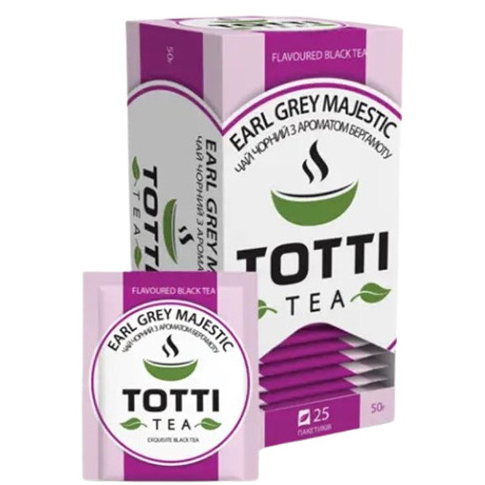 Чай TOTTI Ерл Грей Маджестік 2г х 25 шт.